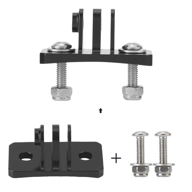 Serounder Skydiving Helmet Fixed Base Holder Adapter Mounts for 7/6/5/4/for/for XiaoYi/for OSMO Action Cameras(Black) - Image 3